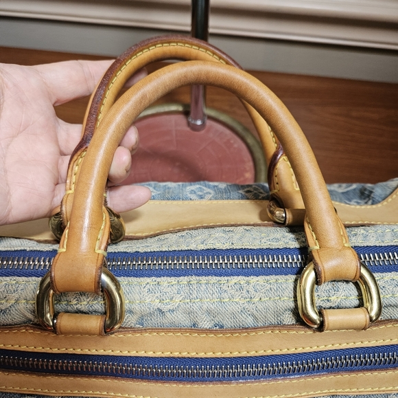 Auth LOUIS VUITTON Neo Speedy Denim Jean Handbag - Picture 8 of 17